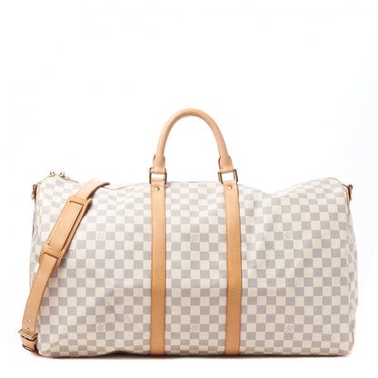 Louis Vuitton Damier Azur Keepall Bandouliere 55 1 of 11