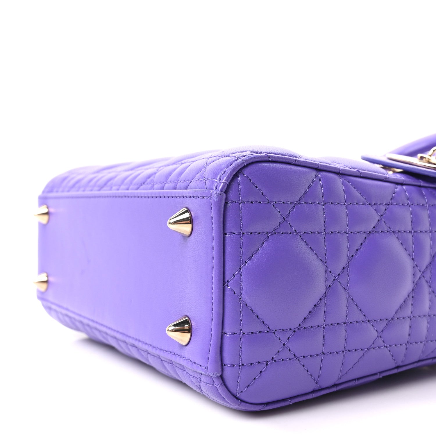 Christian Dior Lambskin Cannage Small My ABCDior Lady Dior Purple 10 of 10