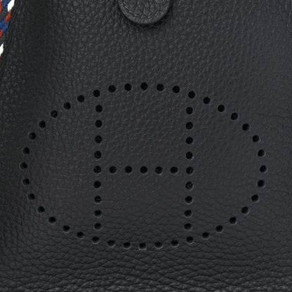 Hermes Taurillon Maurice Zigzag Evelyne TPM Black Bleu Zellige Indigo 8 of 11