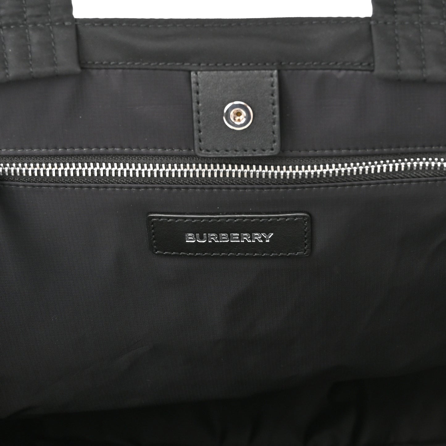 Nylon Trench Tote Black