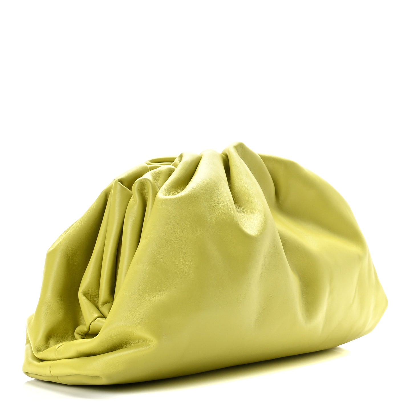 Smooth Butter Calf The Pouch Oversized Clutch Kiwi