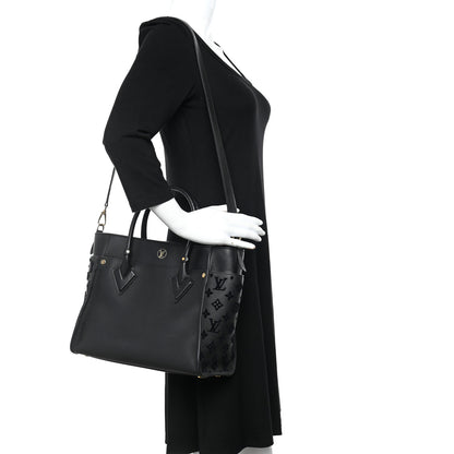 Louis Vuitton Calfskin Monogram Tufting On My Side Black 2 of 9