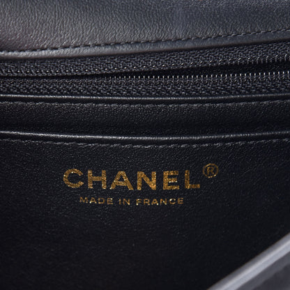 Chanel Lambskin Quilted Mini Rectangular Flap Black 6 of 10