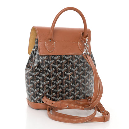 Goyard Goyardine Calfskin Mini Alpin Backpack Black Gold 3 of 9