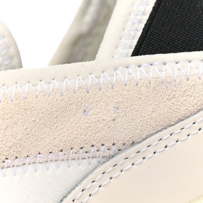 Chanel Velvet Calfskin Mixed Fibers CC Sneakers 38 Ivory Black 10 of 13