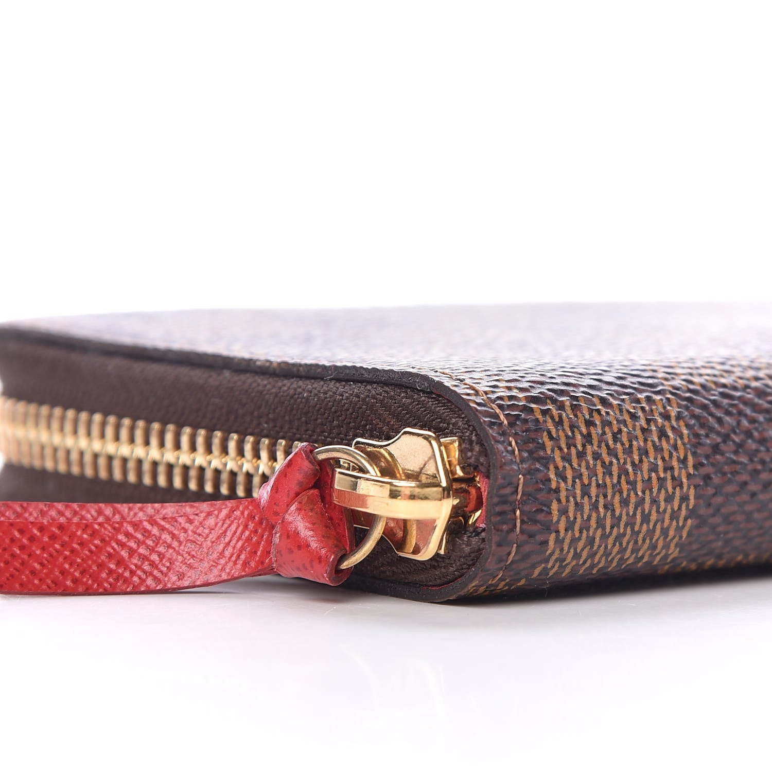 Louis Vuitton Damier Ebene Clemence Wallet Cherry 7 of 8