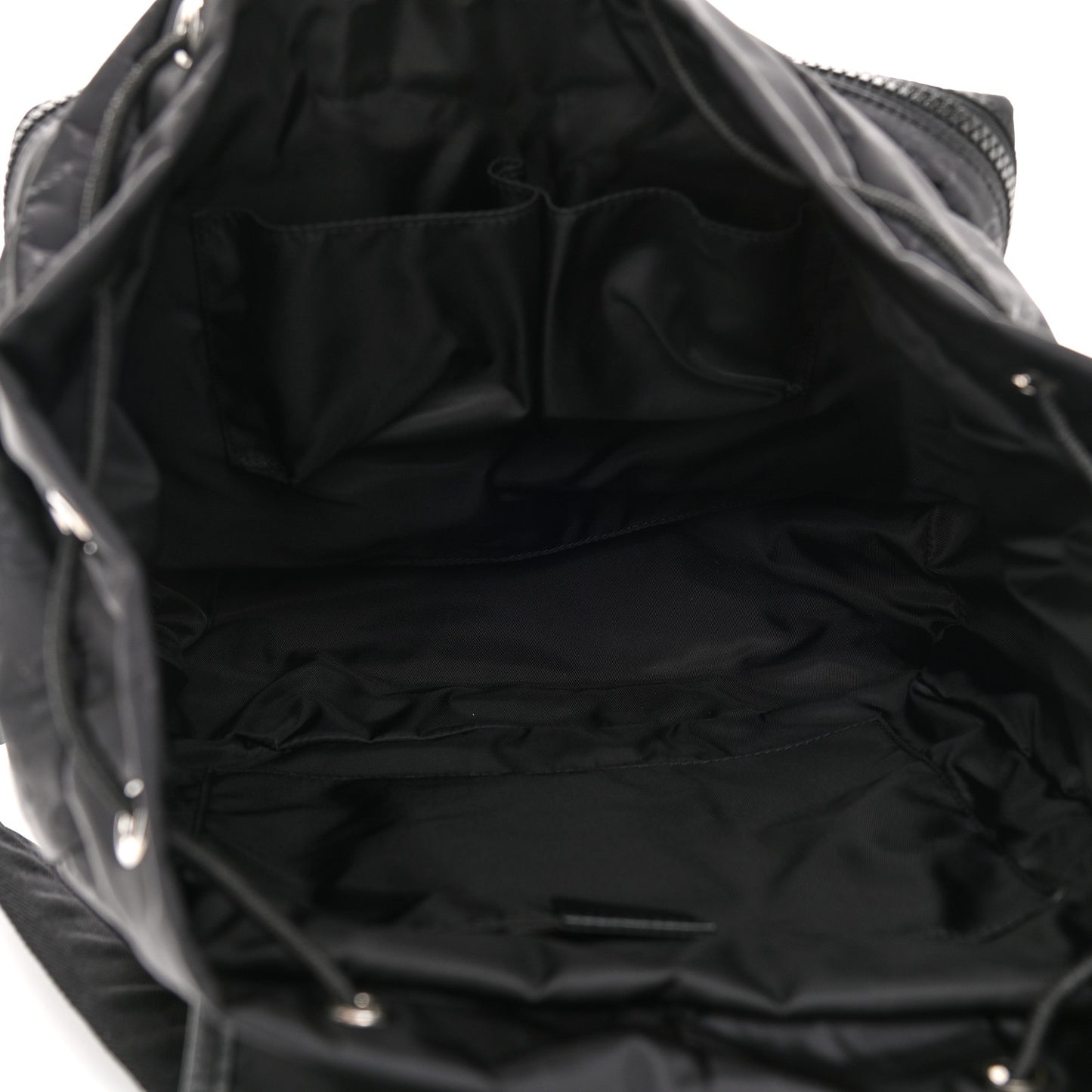 Nylon Monogram Medium Light Single Buckle Backpack Black