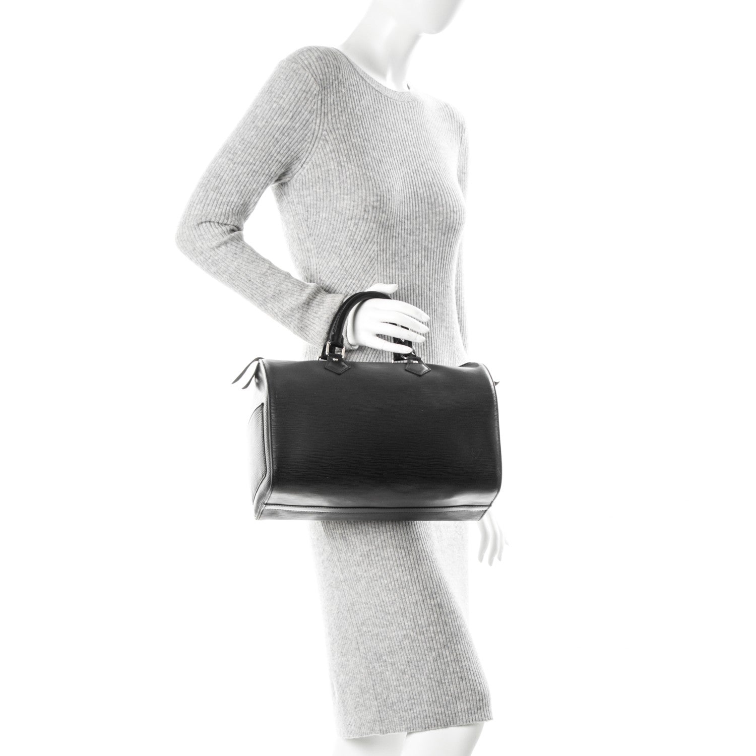 Louis Vuitton Epi Speedy 30 Black 2 of 7