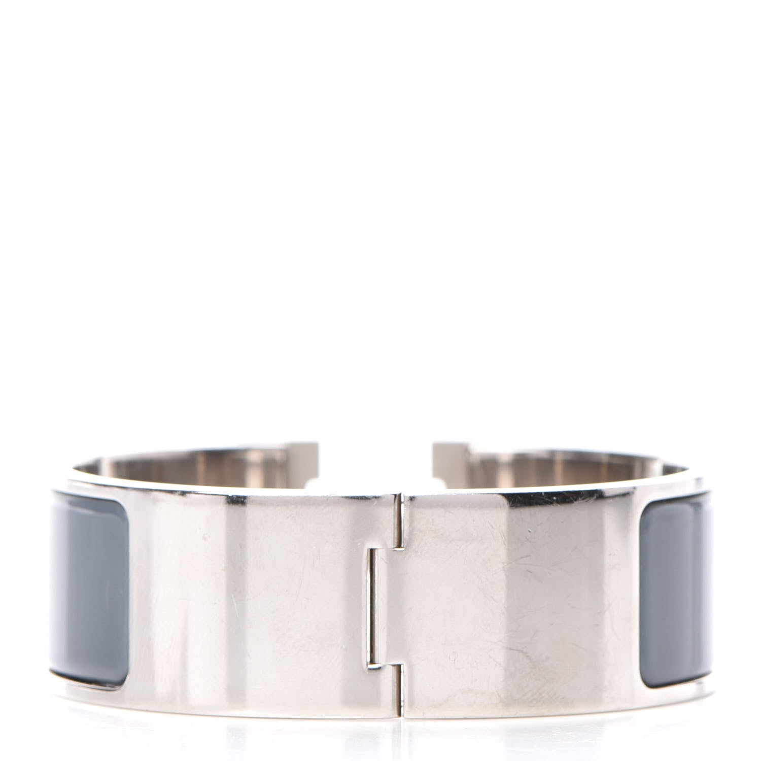 Hermes Enamel Wide Clic Clac H Bracelet PM Ardoise 2 of 4