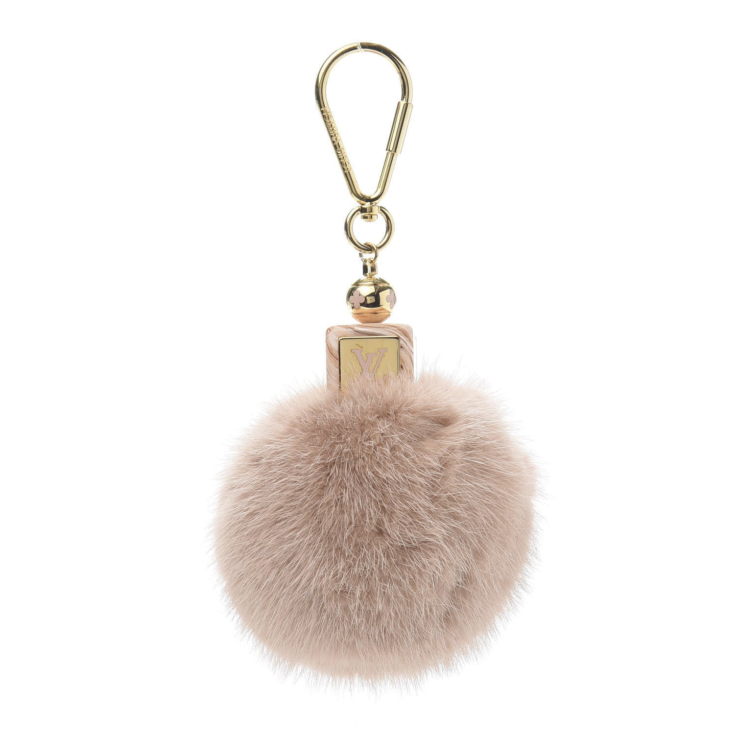 Mink Fur Fluffy Bag Charm Blush