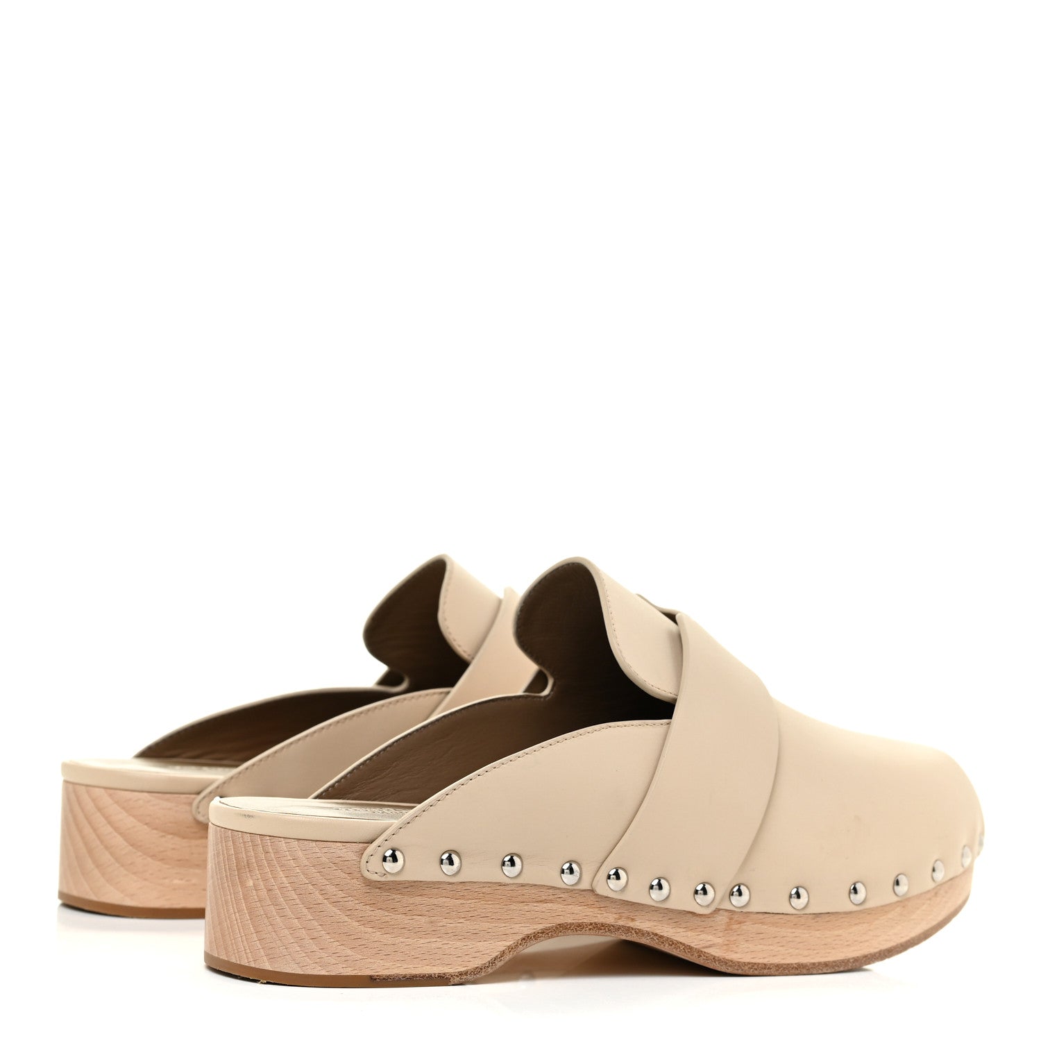 Hermes Calfskin Calya Mules 39 Hetre 4 of 14