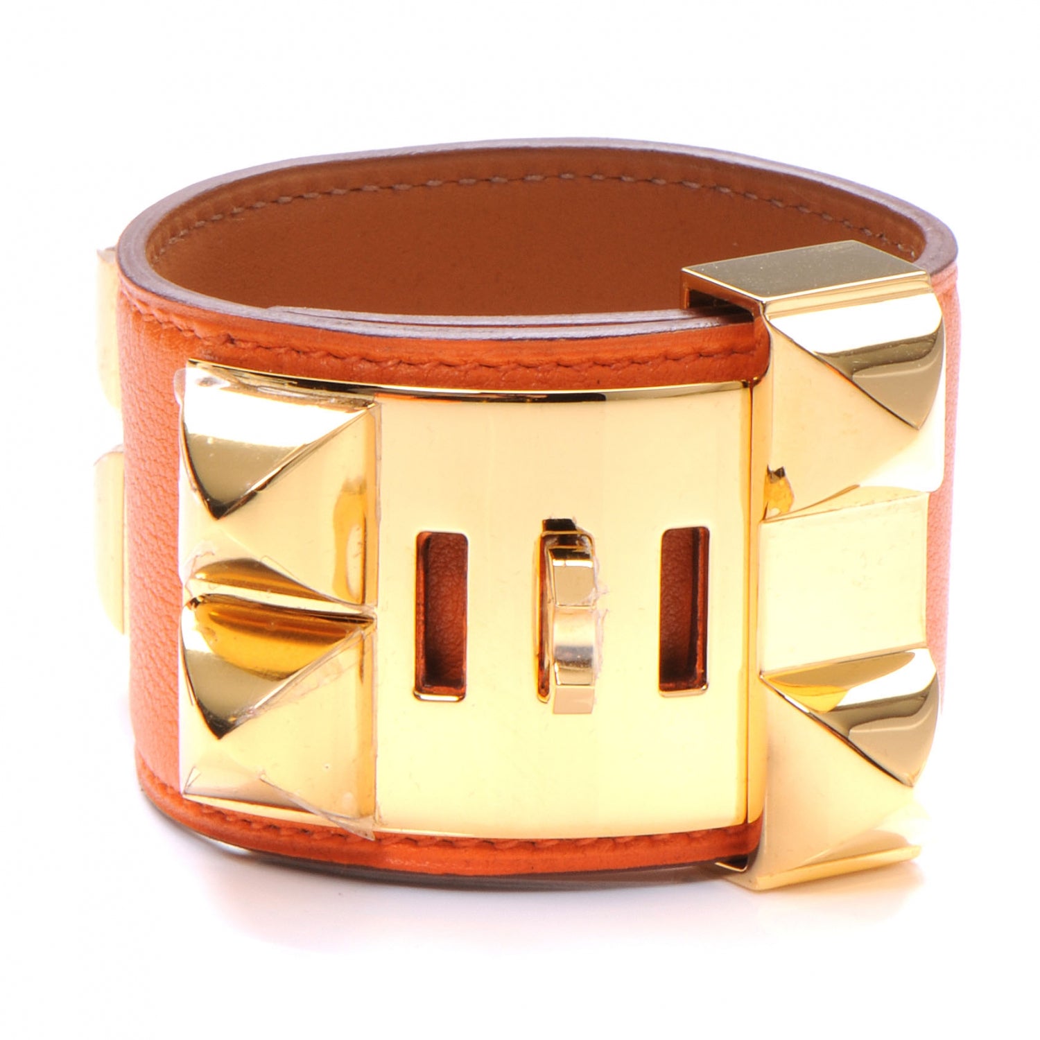 Hermes Swift Collier de Chien CDC Bracelet Orange Small 3 of 5