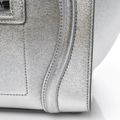 Celine Laminated Lambskin Micro Luggage Silver 13 of 18