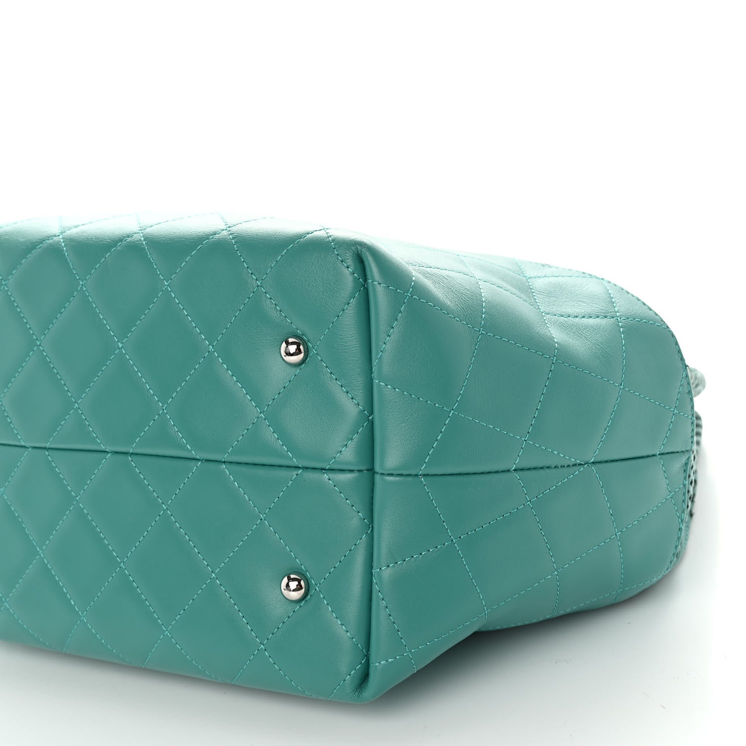 Chanel Calfskin Perforated Up In The Air North South Tote Green 10 of 11