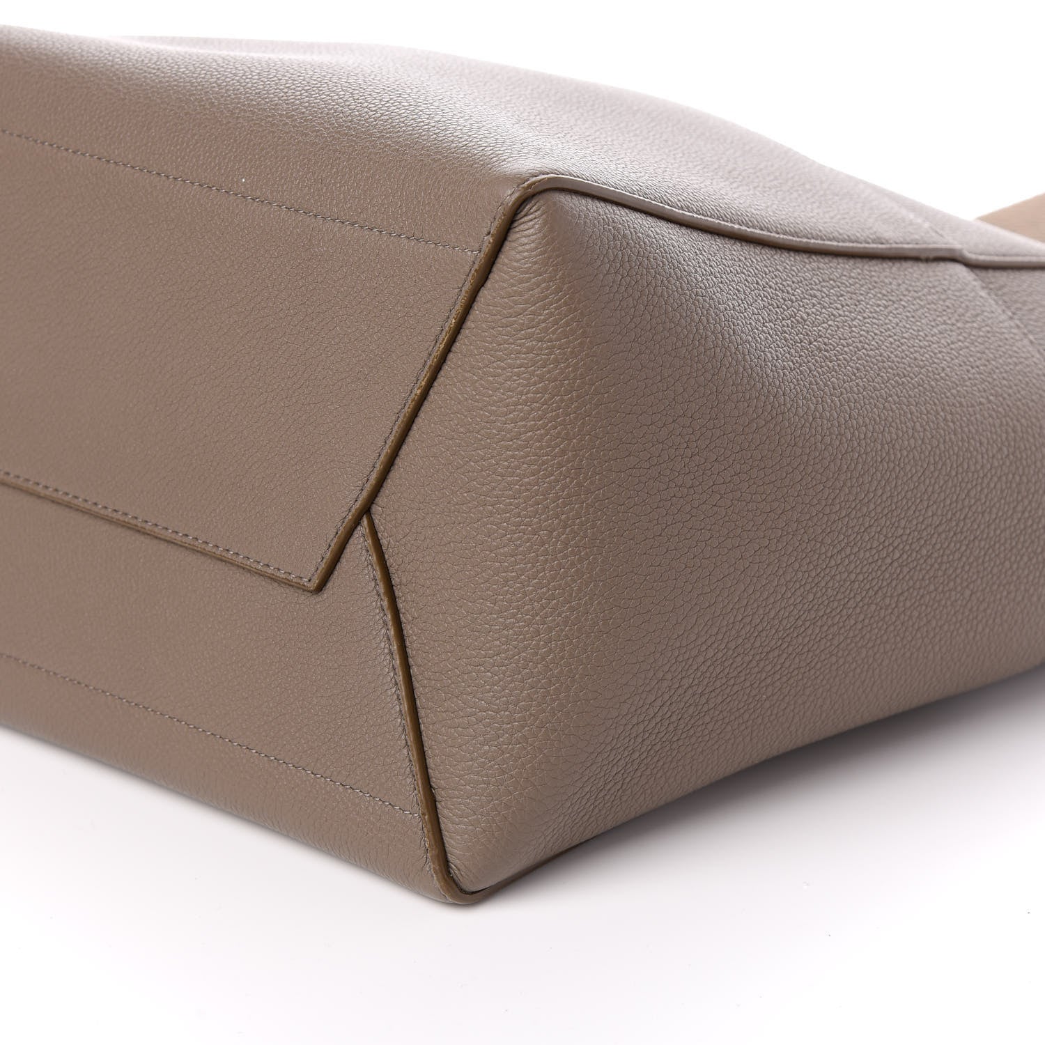 Celine Soft Grained Calfskin Sangle Bucket Bag Taupe 9 of 9