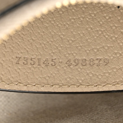 Gucci GG Supreme Monogram Textured Dollar Calfskin Small Ophidia Hobo Beige Mystic White Oatmeal 7 of 12
