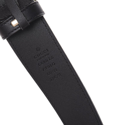 Gucci Moon Calfskin Crystal Tiger Head G Buckle 35mm Belt 80 32 Black 5 of 5