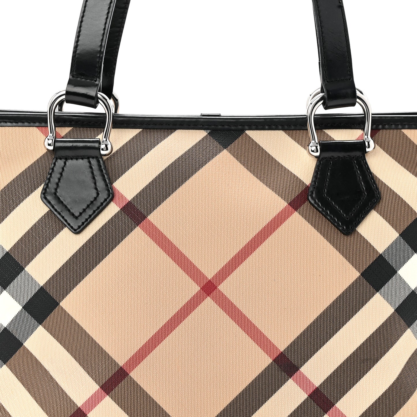 Supernova Check Small Nickie Tote Black
