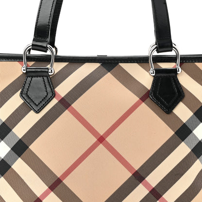 Burberry Supernova Check Small Nickie Tote Black 9 of 14