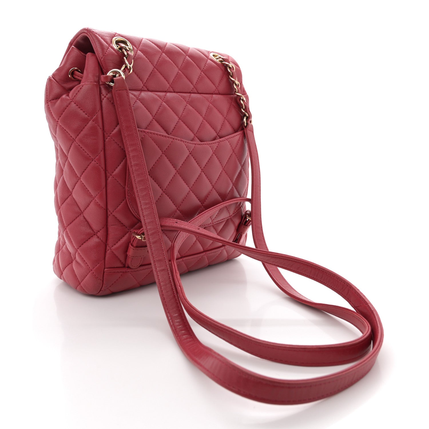 Chanel Lambskin Quilted Small Urban Spirit Backpack Red 3 of 12