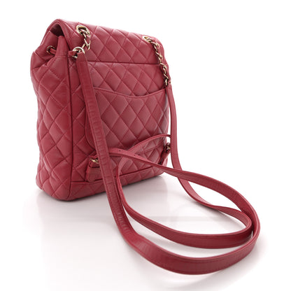 Chanel Lambskin Quilted Small Urban Spirit Backpack Red 3 of 12