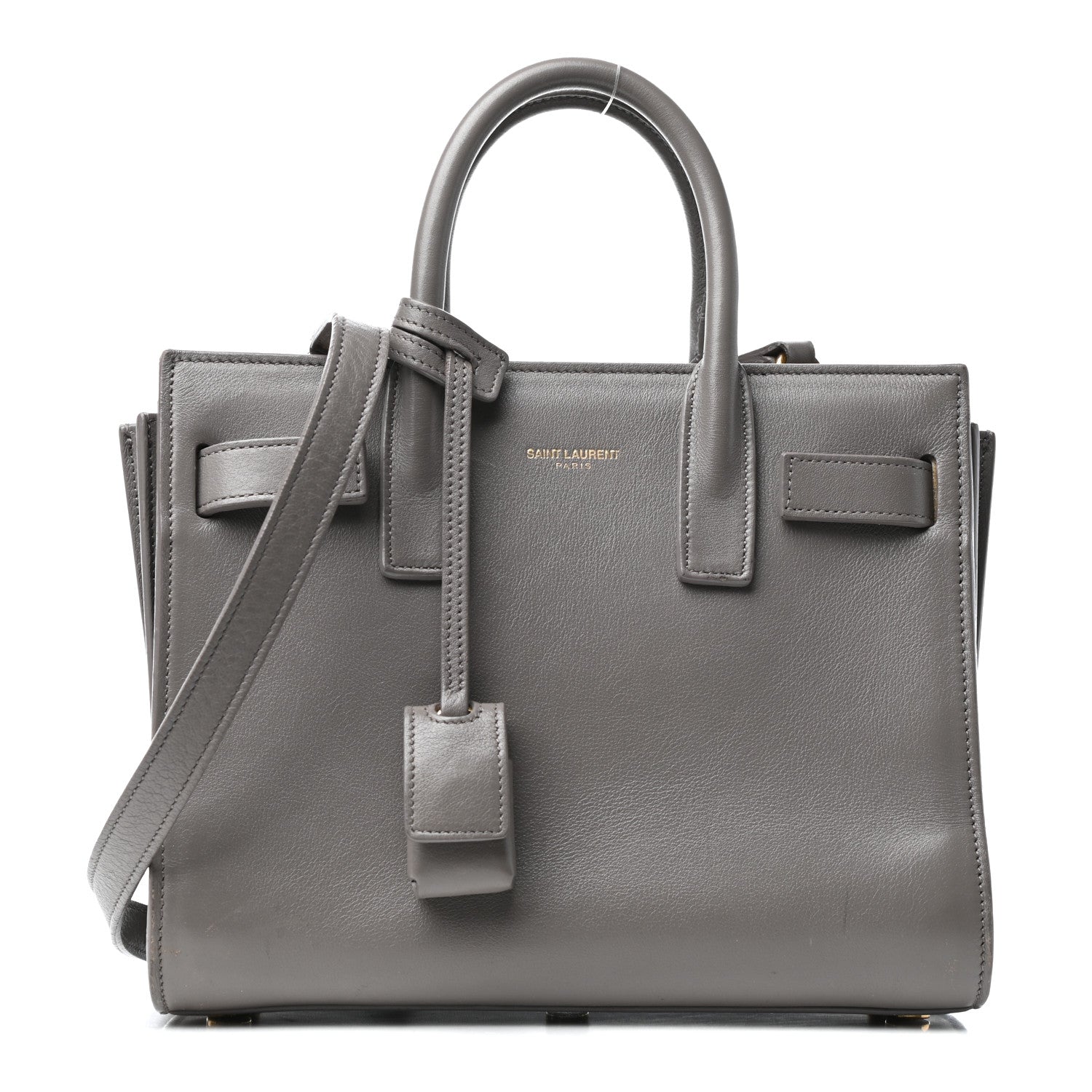 Saint Laurent Calfskin Nano Sac De Jour Fog 1 of 11