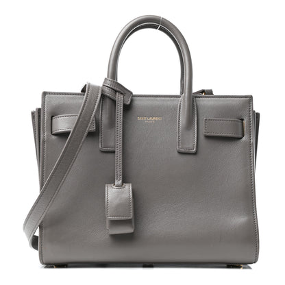 Saint Laurent Calfskin Nano Sac De Jour Fog 1 of 11