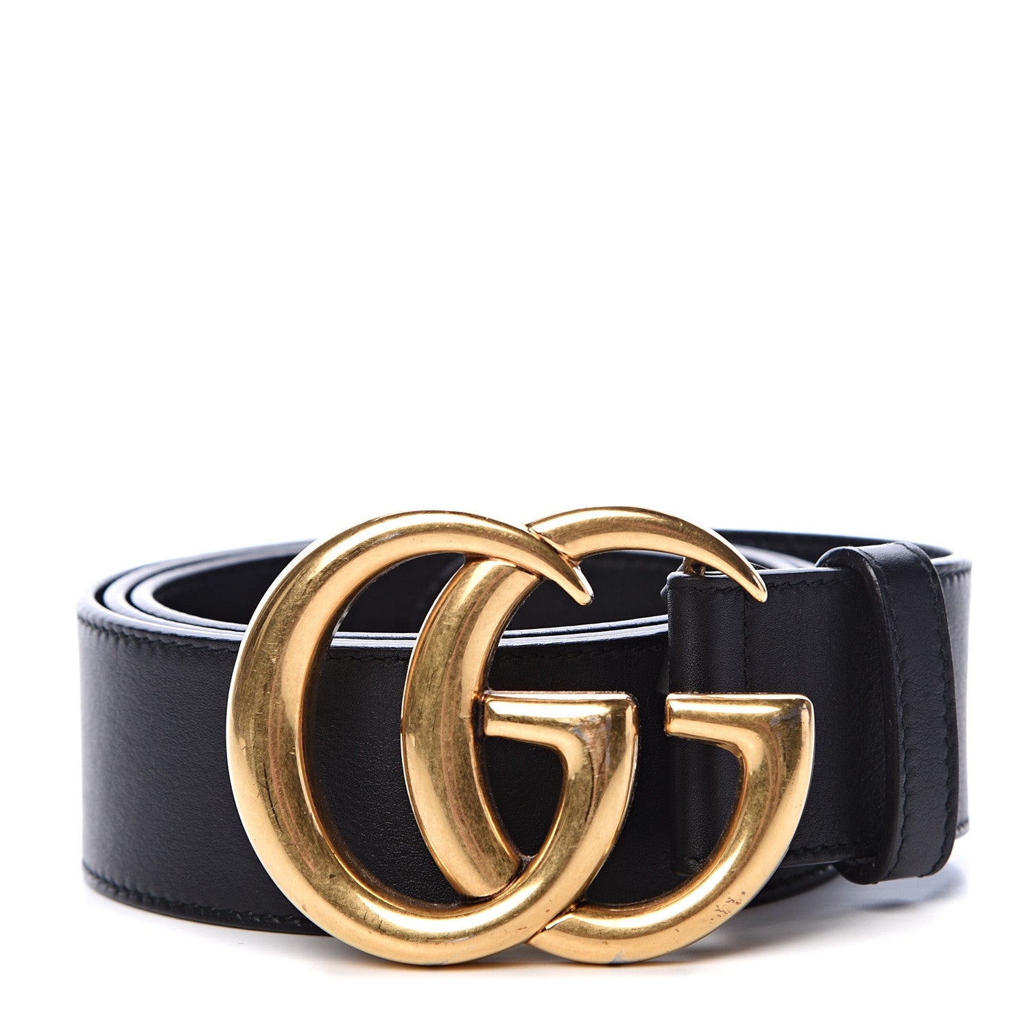 Gucci Calfskin Double G 40mm Belt 90 36 Black 1 of 7