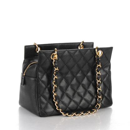 Chanel Caviar Quilted Petit Timeless Tote PTT Black 3 of 7