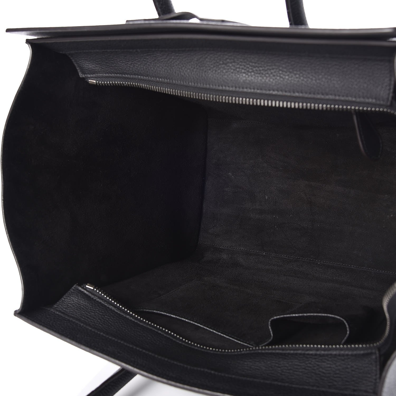 Celine Drummed Calfskin Mini Luggage Black 5 of 8