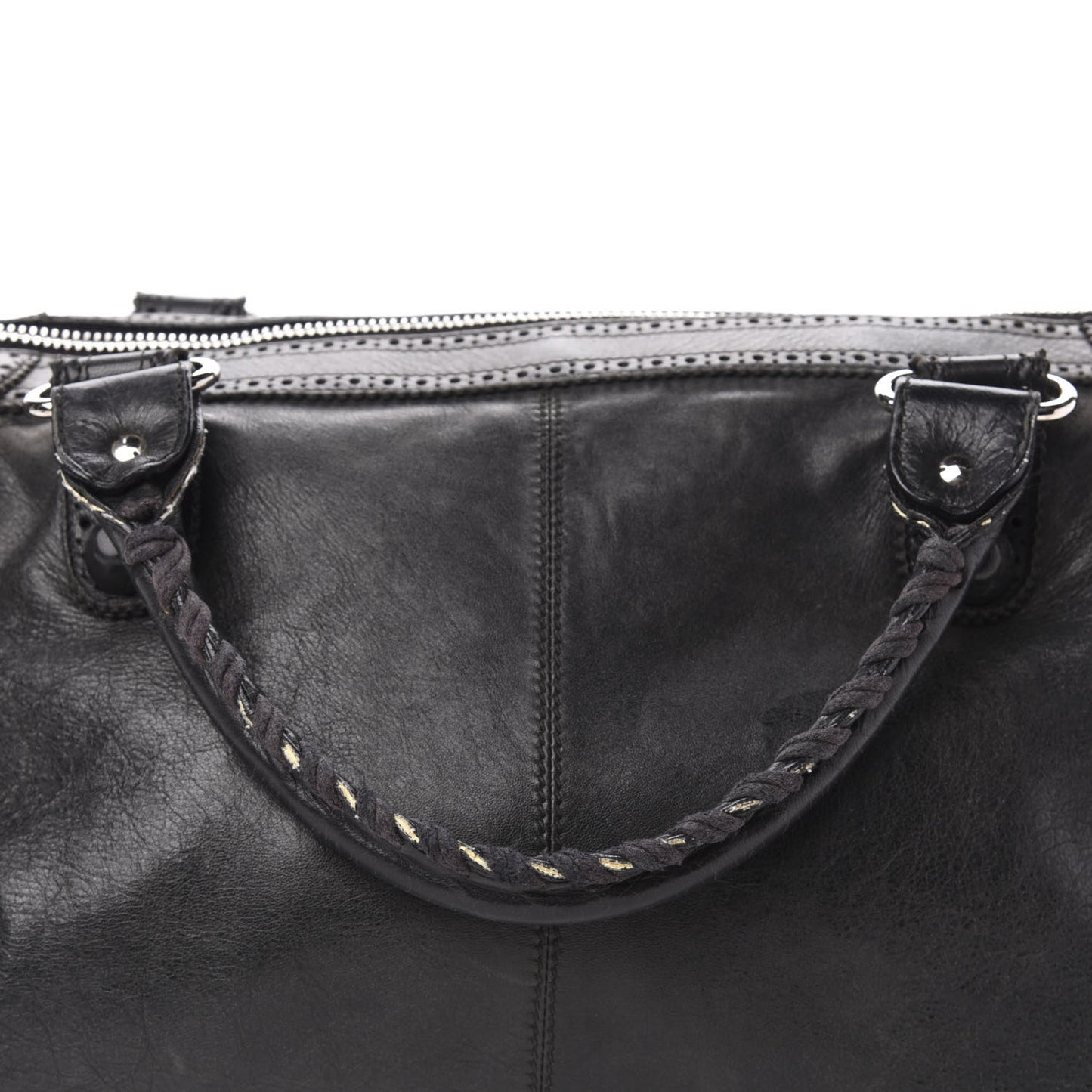 Agneau Giant Brogues Hardware Work Black