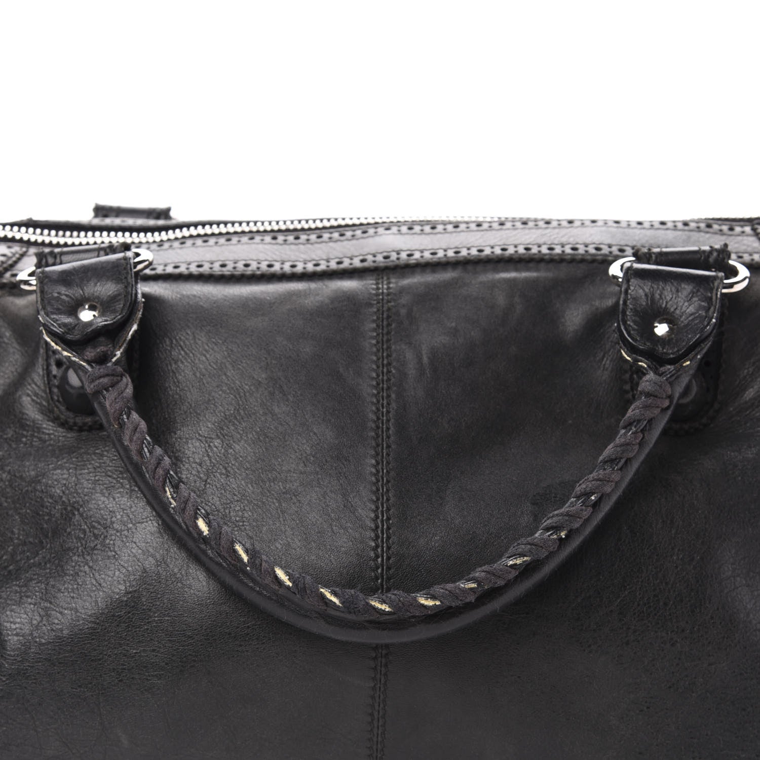 Balenciaga Agneau Giant Brogues Hardware Work Black 12 of 14