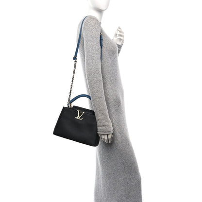 Louis Vuitton Taurillon Capucines BB Black General Blue 2 of 9