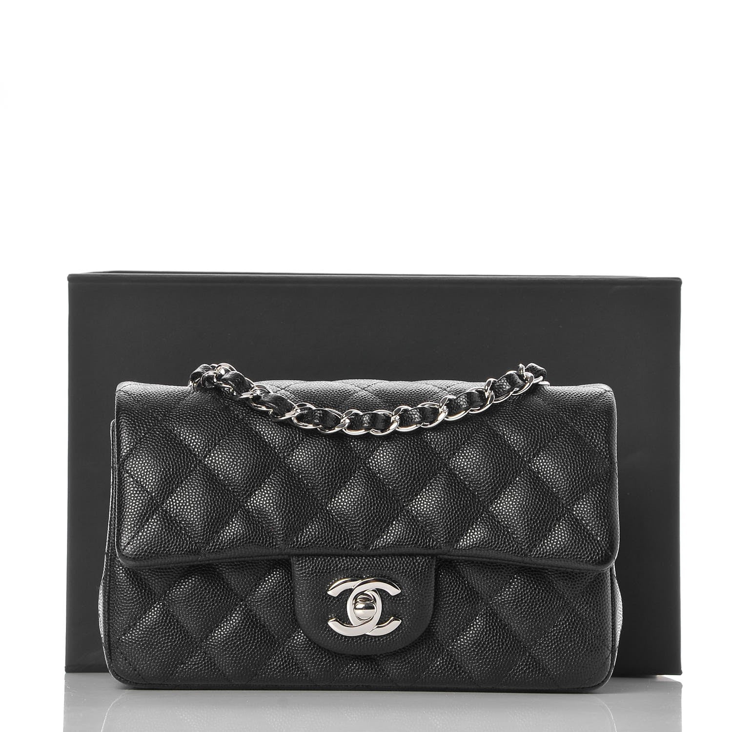 Chanel Caviar Quilted Mini Rectangular Flap Black 8 of 8