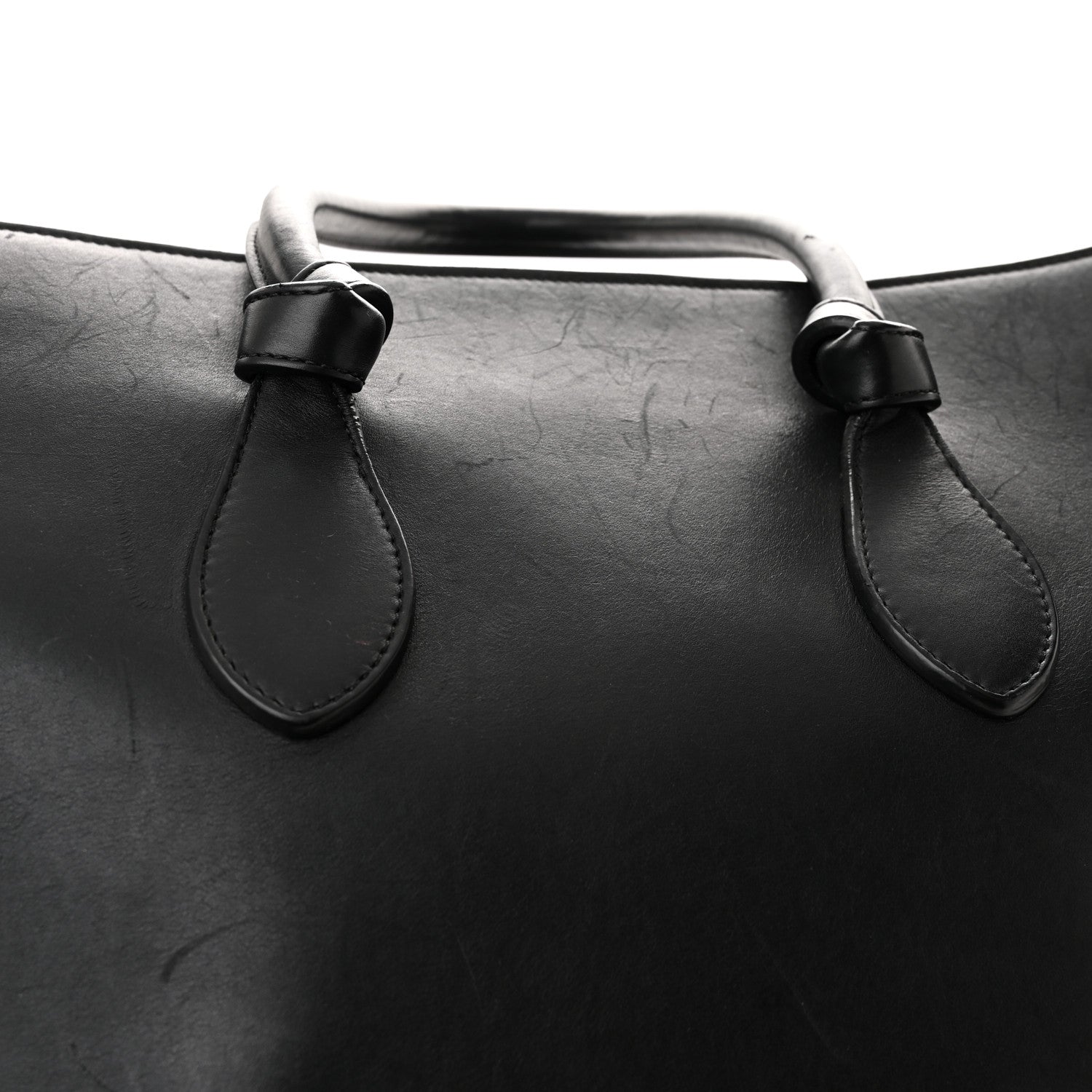 Celine Natural Calfskin Medium Tie Knot Tote Black 14 of 15