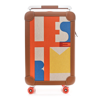 Hermes Canvas Taurillon Regate RMS Rolling Trolley Luggage Multicolor 1 of 10