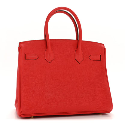 Hermes Togo Birkin 30 Rouge Tomate 3 of 15