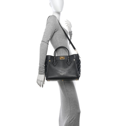 Louis Vuitton Calfskin Monogram Tufting On My Side Black 2 of 14