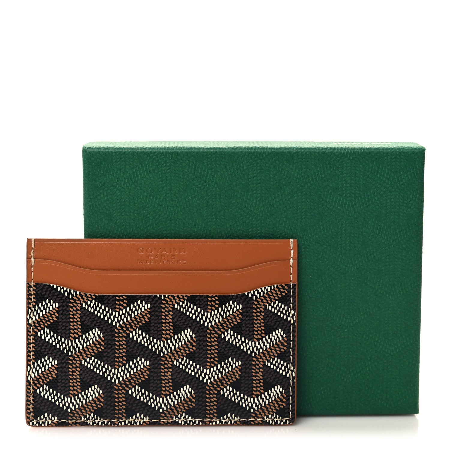 Goyard Goyardine Saint Sulpice Card Holder Black Gold 3 of 7