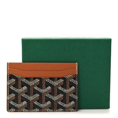 Goyard Goyardine Saint Sulpice Card Holder Black Gold 3 of 7