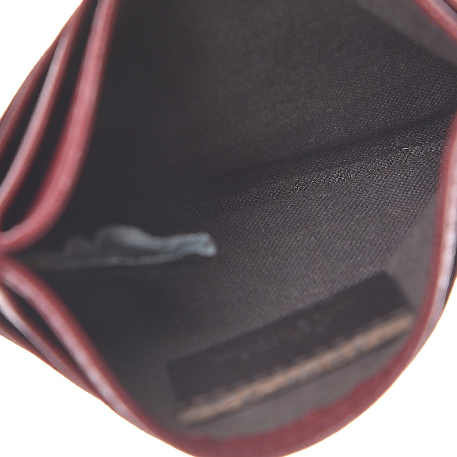 Fendi Vitello Elite Card Holder Rosso Scuro Ciliegia 5 of 11