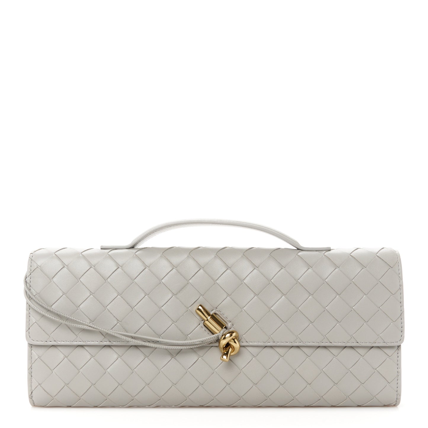 Nappa Intrecciato Long Andiamo Top Handle Sterling