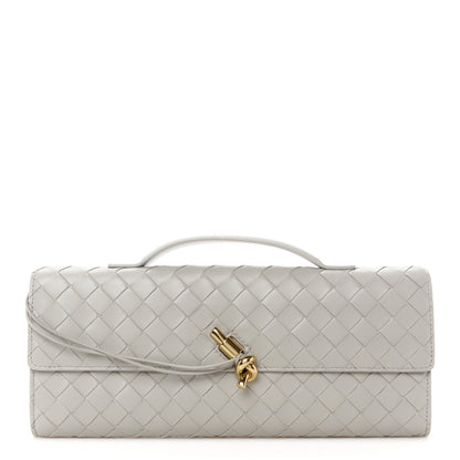 Bottega Veneta Nappa Intrecciato Long Andiamo Top Handle Sterling 1 of 9