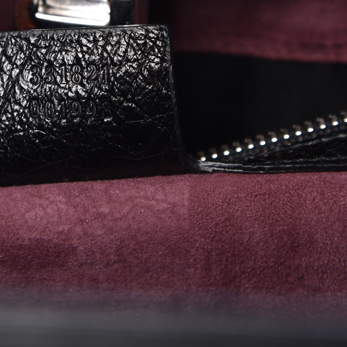 Ostrich Large Lady Lock Flap Top Handle Bag Black