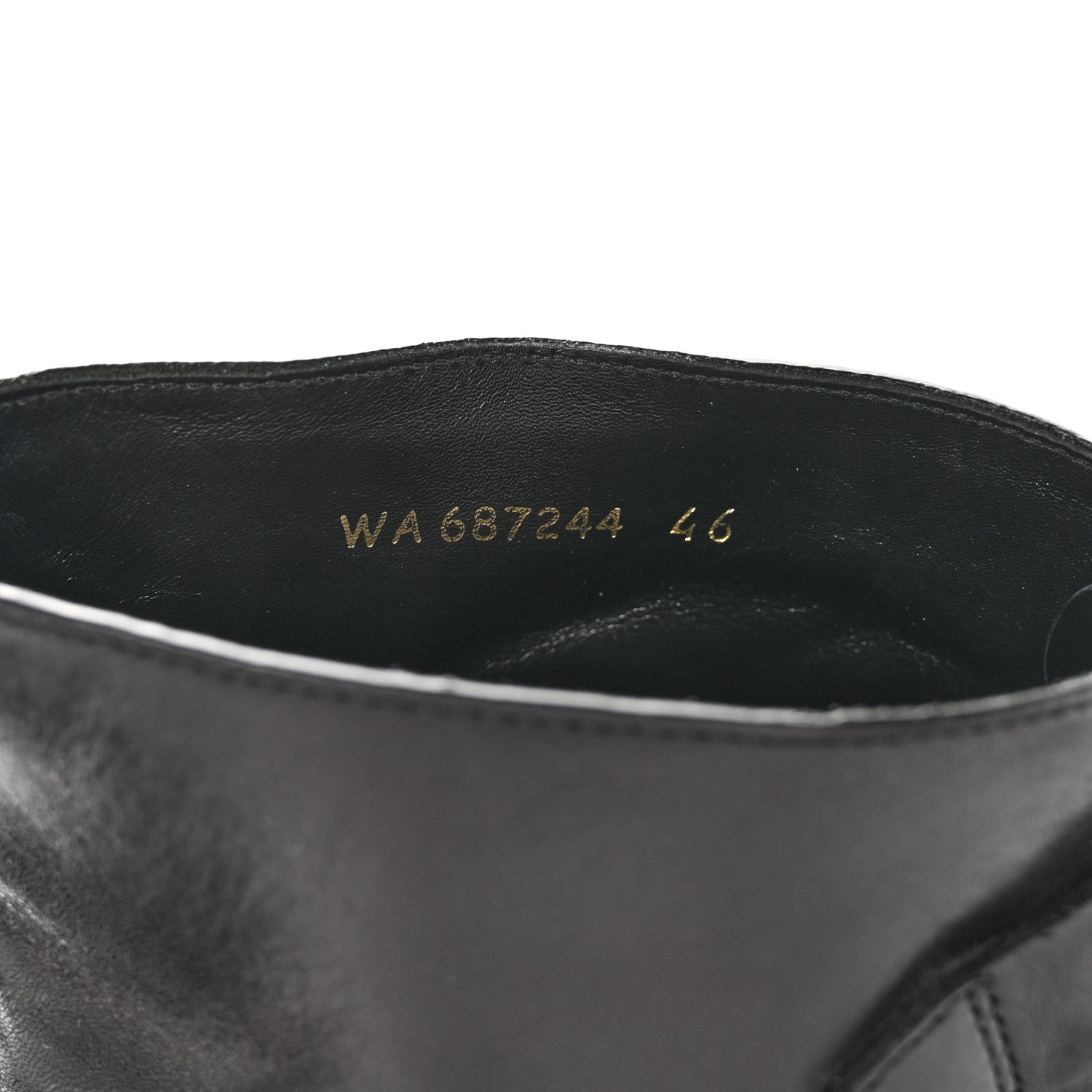 Saint Laurent Calfskin Mens Stan Buckle Ankle Boots 46 Black 8 of 13