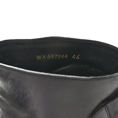 Saint Laurent Calfskin Mens Stan Buckle Ankle Boots 46 Black 8 of 13