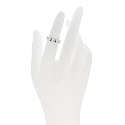 Cartier 18K White Gold Diamond 4mm LOVE Wedding Band Ring 48 4.5 2 of 4