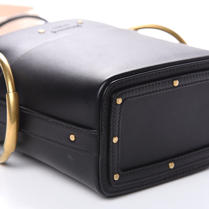 Chloe Smooth Calfskin Mini Roy Bucket Bag Black 8 of 9