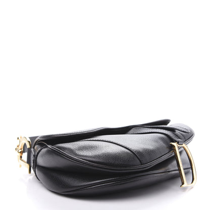 Christian Dior Calfskin Saddle Bag Black 4 of 10
