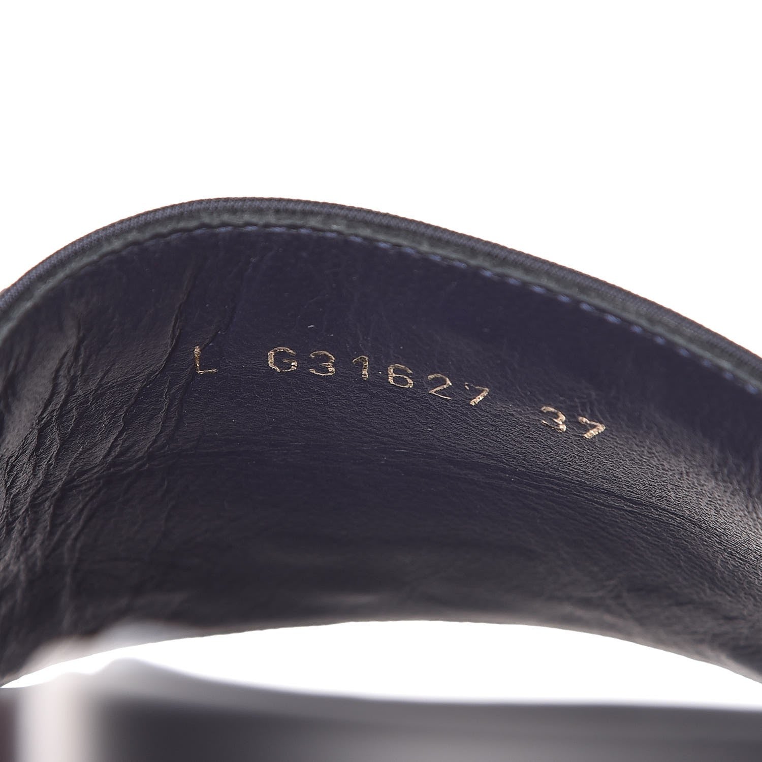 Chanel Satin Chain Flat Sandals 37 Marine 8 of 9